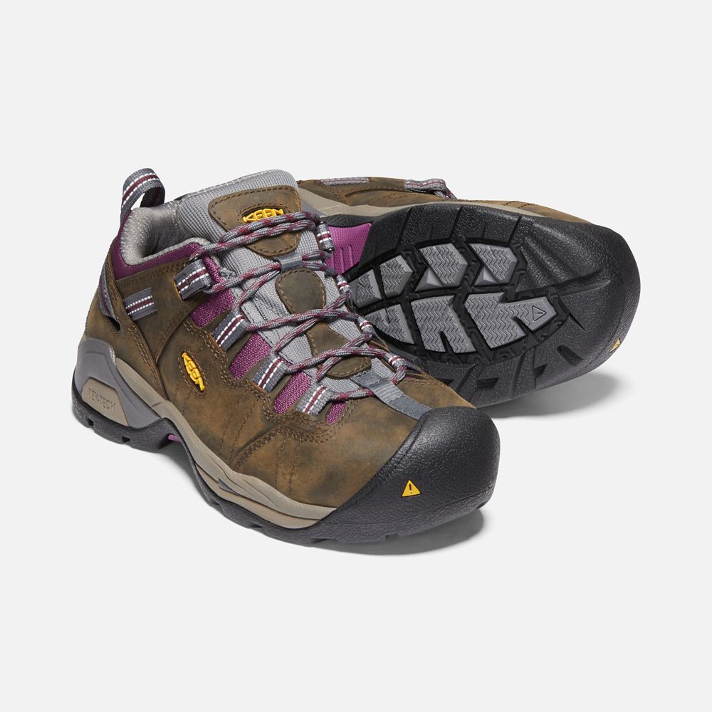 Keen Werkschoenen Dames Bruin - Detroit Xt (Steel Toe) - 47561-YGFV